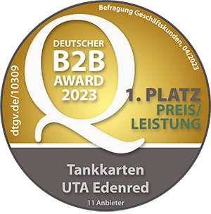 UTA Edenred Preis/Leistungssieger Tankkarten-Anbieter