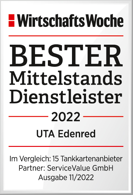 UTA Edenred най-добър доставчик на услуги 2022