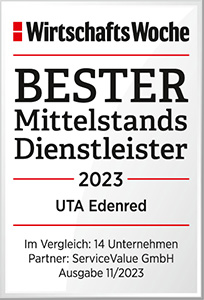 UTA Edenred a legjobb közepes méretű szolgáltató 2023
