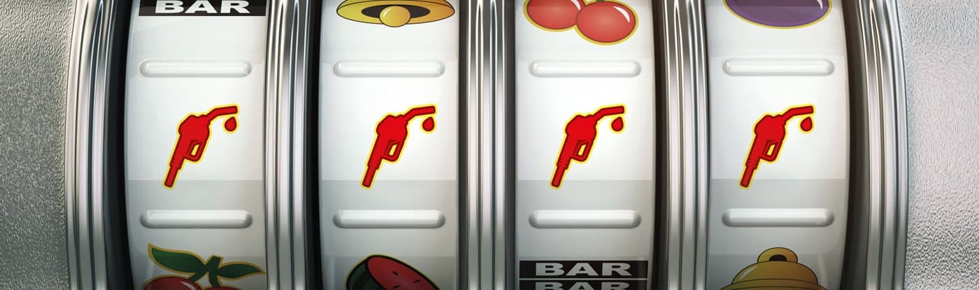 Spielautomatenanzeige mit 4 Zapfpistolen