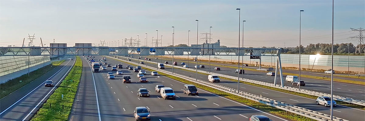 Motorway in the Netherlands - symbolic representation