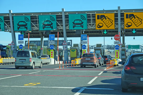 Toll fees in France - without settling charges at the toll plaza