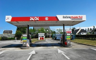 Intermarché-Tankstelle in Frankreich